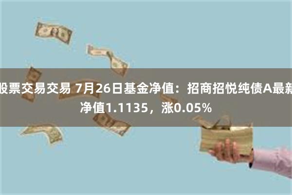 股票交易交易 7月26日基金净值：招商招悦纯债A最新净值1.1135，涨0.05%