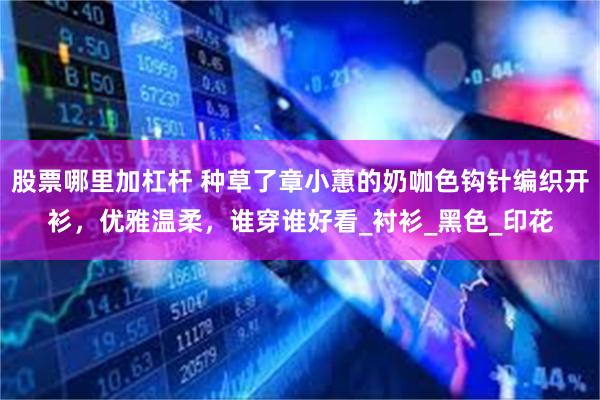 股票哪里加杠杆 种草了章小蕙的奶咖色钩针编织开衫，优雅温柔，谁穿谁好看_衬衫_黑色_印花