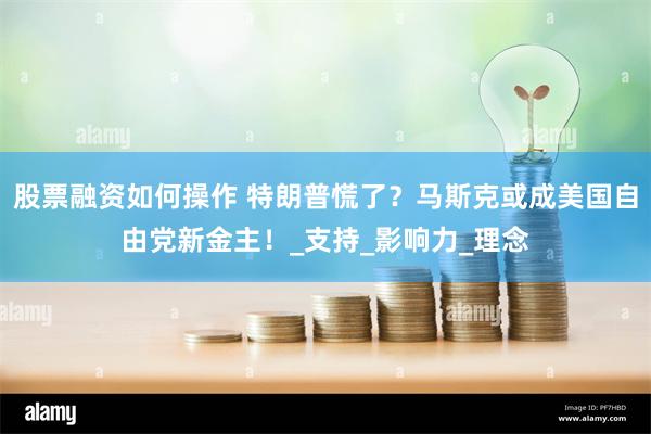 股票融资如何操作 特朗普慌了？马斯克或成美国自由党新金主！_支持_影响力_理念