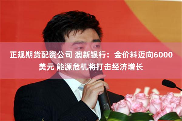 正规期货配资公司 澳新银行：金价料迈向6000美元 能源危机将打击经济增长