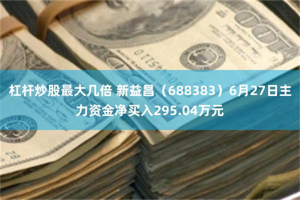 杠杆炒股最大几倍 新益昌（688383）6月27日主力资金净买入295.04万元