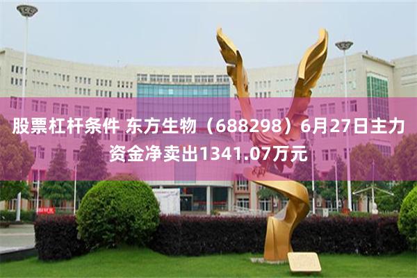 股票杠杆条件 东方生物(688298)6月27日主力资金净卖出1341.07万元