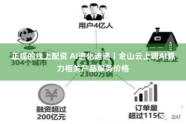 正规的线上配资 AI进化速递丨金山云上调AI算力相关产品服务价格