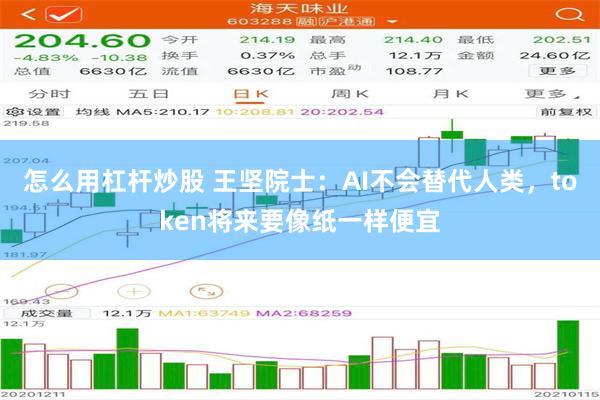 怎么用杠杆炒股 王坚院士:AI不会替代人类,token将来要像纸一样便宜