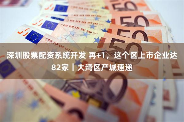 深圳股票配资系统开发 再+1，这个区上市企业达82家｜大湾区产城速递