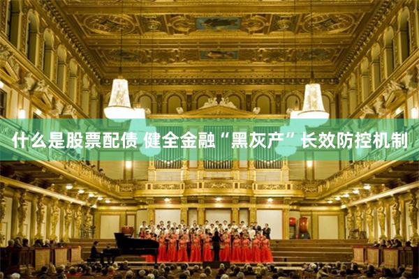 什么是股票配债 健全金融“黑灰产”长效防控机制