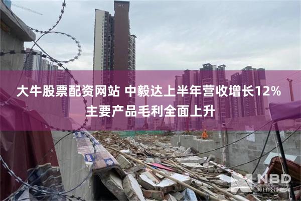 大牛股票配资网站 中毅达上半年营收增长12% 主要产品毛利全面上升