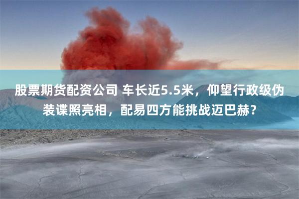 股票期货配资公司 车长近5.5米，仰望行政级伪装谍照亮相，配易四方能挑战迈巴赫？